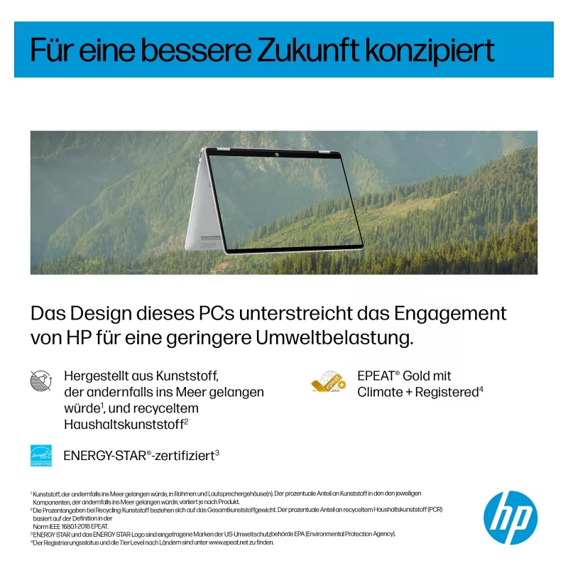 HP OmniBook BZ7Z8EA 14 notebook - 512 GB SSD - 8 GB RAM - SDRAM - WUXGA (1920x1200) - touchscreen - Windows 11 Home (BZ7Z8EA#ABD)