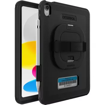 Otter Products OtterBox Defender Series - achtercover voor tablet - robuust - met standaard & handlus - zwart - voor Apple 10,9-inch