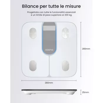 RENPHO Smart Body Scale Elis 1C A033 wit PEU-R-A033-W PEURA033W (PEU-R-A033-W)