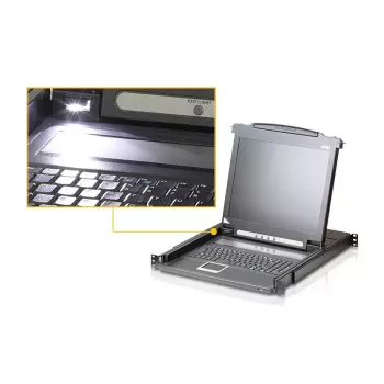 ATEN CL1000M KVM-switch rackmontage, zwart