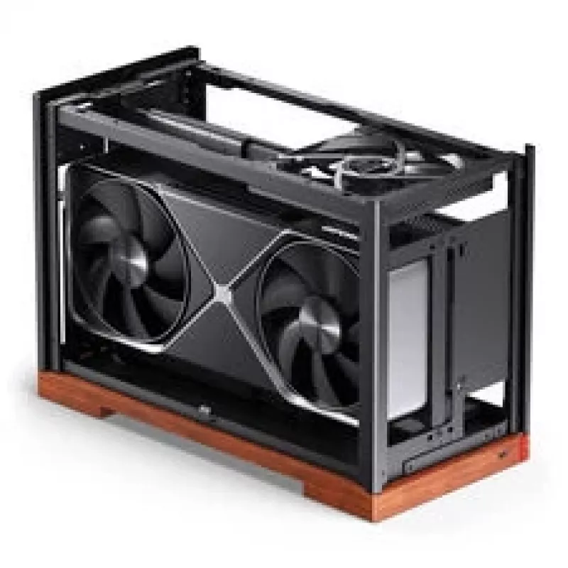 Jonsbo T9 zwart pc-behuizing mini-behuizing ITX PCIe 5.0 riserkabel - zilver (T9 SILVER PCIE 5.0)