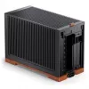 Jonsbo T9 zwart pc-behuizing mini-behuizing ITX PCIe 5.0 riserkabel - zilver (T9 SILVER PCIE 5.0)