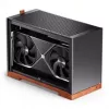 Jonsbo T9 zwart pc-behuizing mini-behuizing ITX PCIe 5.0 riserkabel - zilver (T9 SILVER PCIE 5.0)