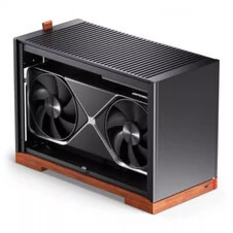 Jonsbo T9 zwart pc-behuizing mini-behuizing ITX PCIe 5.0 riserkabel - zilver (T9 SILVER PCIE 5.0)