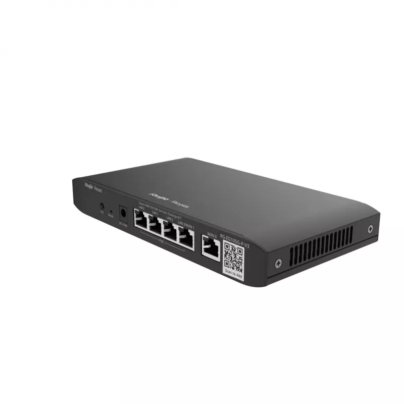 Ruijie Reyee RG-EG105G-P-V3 bedrade PoE-router, 5x Gigabit