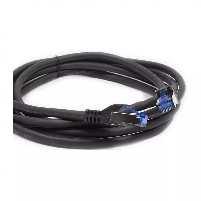 Alcasa 8060-SF100S netwerkkabel 10 m Cat6a S/FTP (S-STP) zwart (8060-SF100S)
