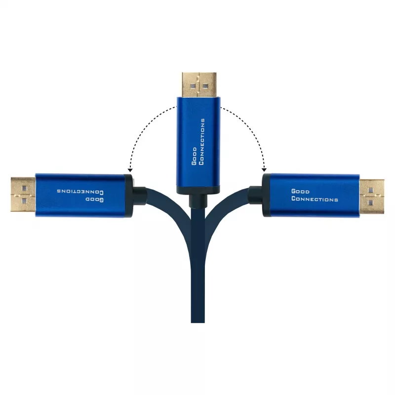 Alcasa 4812-CSF030B 3m adapterkabel USB-C – 3 m – USB Type-C – DisplayPort – stekker – stekker – recht (4812-CSF030B)