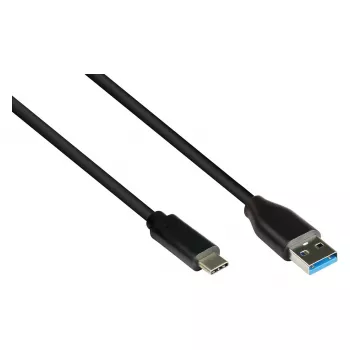 Good Connections 2831-AC005S - 0,5 m - USB A - USB C - USB 3.2 Gen 2 (3.1 Gen 2) - 10000 Mbit/s - zwart