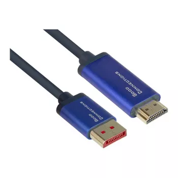 Alcasa 4860-SF010B videokabel-adapter 1 m DisplayPort HDMI blauw (4860-SF010B)