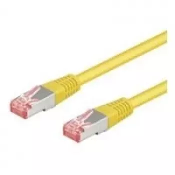 Wentronic Goobay CAT 6 patchkabel, S/FTP (PiMF), geel, 5 m - LSZH halogeenvrij, koper (68303)
