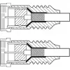 Goobay SAT-antennekabel (135-dB-type), 4-voudig afgeschermd, 2 m, wit – verguld, F-stekker > F-stekker (70600)
