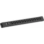 Stekkerdoos Bachmann CONNECTUS 12x CEE7/3-stopcontacten met 1x schakelaar, 2,0 m kabel, CEE7/7-stekker, zwart