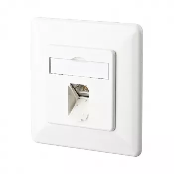 METZ CONNECT BTR E-DAT C6 8(8) UP - aansluitdoos, inbouw - RJ-45 - zuiverwit, RAL 9010 (1307371002-I)