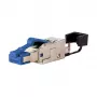 METZ CONNECT pro - netwerkaansluiting - RJ-45 (M) - afgeschermd - CAT 8,1 - IEEE 802,3bq - blauw (130H405032-E)