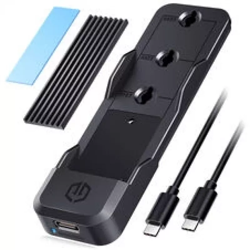 Dockingstation GrauGear G-M207-10G voor M.2 SSD NVMe/NGFF, gereedschapsloze installatie, ondersteunt één M.2-module