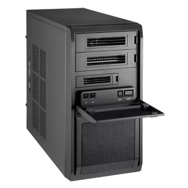 PC-behuizing Chieftec Libra LT-01B Mini Tower zwart