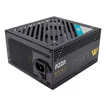 Voeding AZZA PSAZ-750W 750 W 20+4 pin ATX 80 PLUS Bronze zwart, niet-modulair