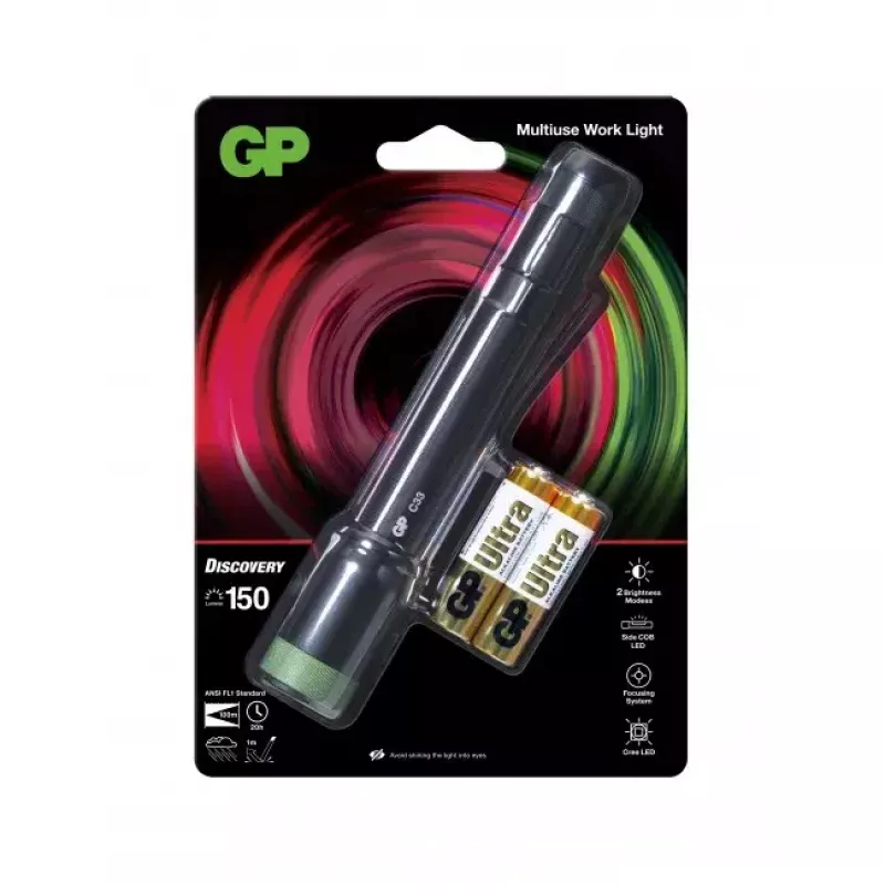 Zaklamp GP Lighting C33 zwart groen