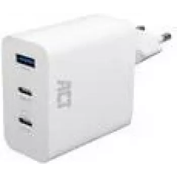 ACT USB-C/USB-A oplader 65W 3-poorts Power Delivery PPS QuickCharge GaNFast