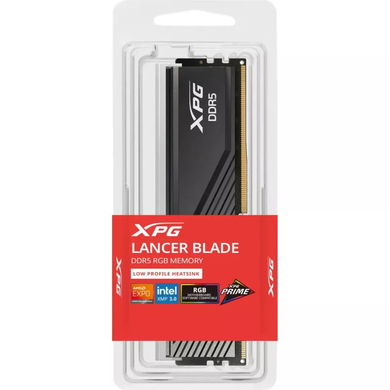 Desktop DDR5 24 GB ADATA XPG Lancer Blade RGB DIMM 6000 MT/s, CL36, zwart, INTEL XMP