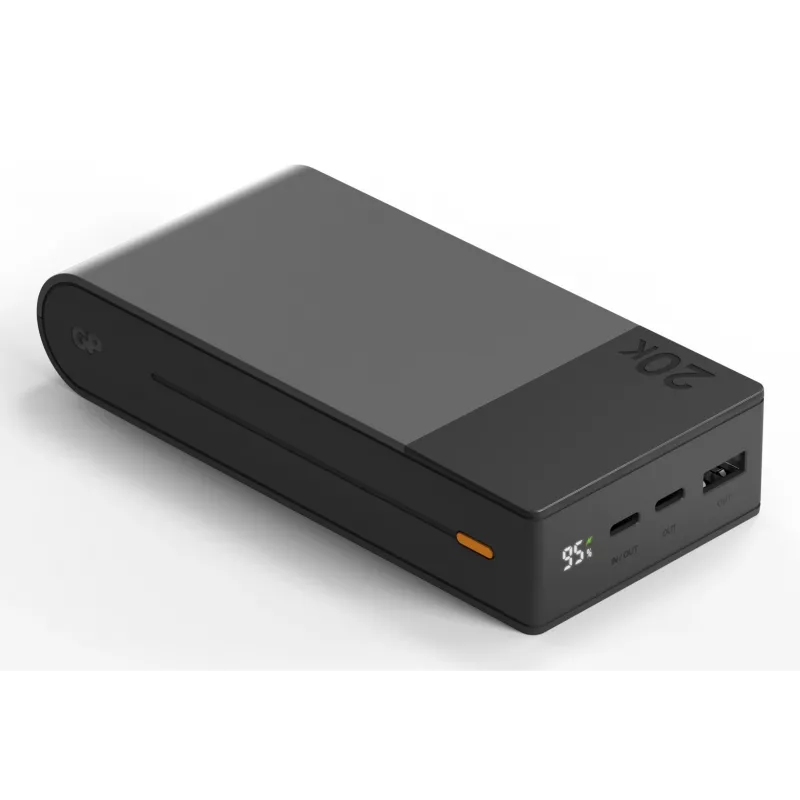 GP Battery GP PowerBank M2+ 20C 20000mAh 2xUSB-C/1xUSB-A zwart LED-ind. (GPPBM20CGYMSR287)