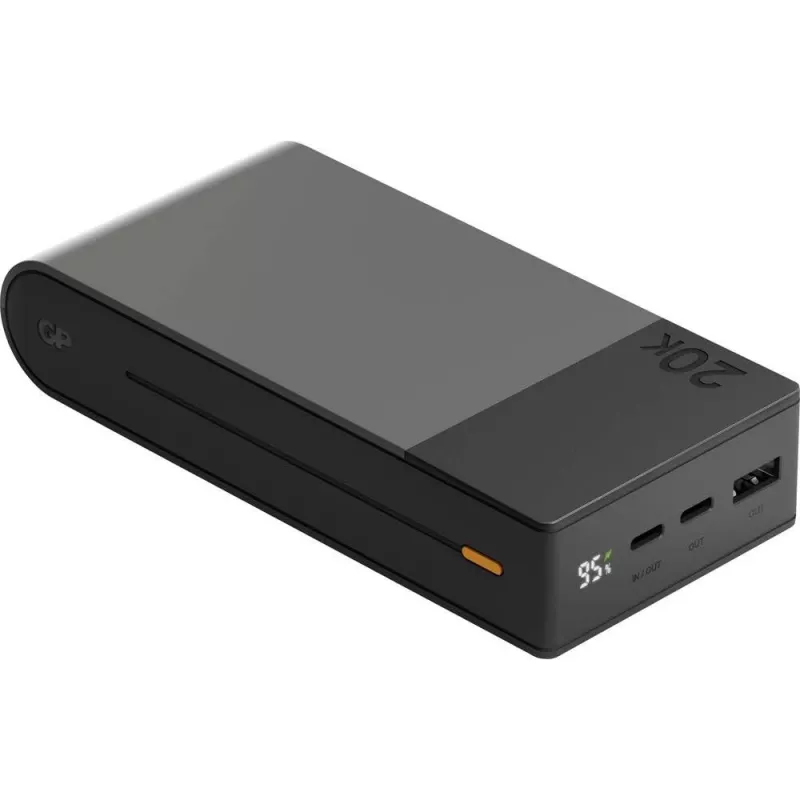 GP Battery GP PowerBank M2+ 20C 20000mAh 2xUSB-C/1xUSB-A zwart LED-ind. (GPPBM20CGYMSR287)