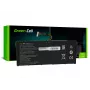 Laptop-accu Green Cell voor ASUS A555 F555 K555 R556 X555, LiPo 4000 mAh, 7,6 V, 4 cellen, zwart