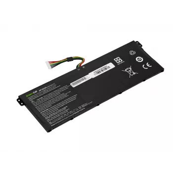 Laptop-accu Green Cell voor ASUS A555 F555 K555 R556 X555, LiPo 4000 mAh, 7,6 V, 4 cellen, zwart