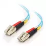 C2G InfiniBand/glasvezelkabel 10 m LC OFNR turquoise 50 µm full-duplex