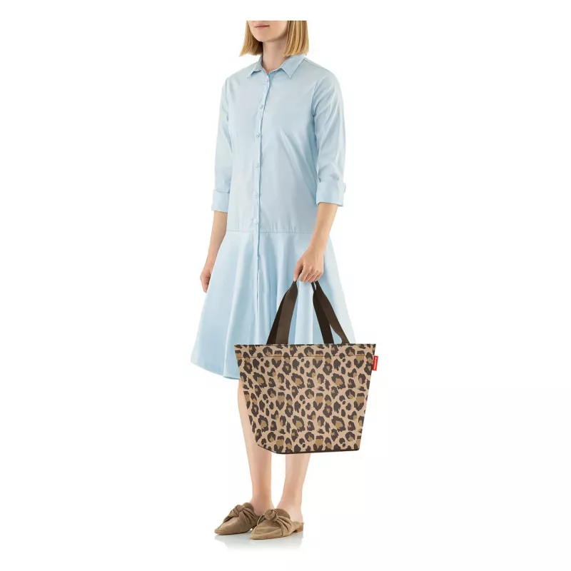 reisenthel Shopping Bag shopper M LEO MACCHIATO kunstvezel bruin ZS6048 (ZS6048)