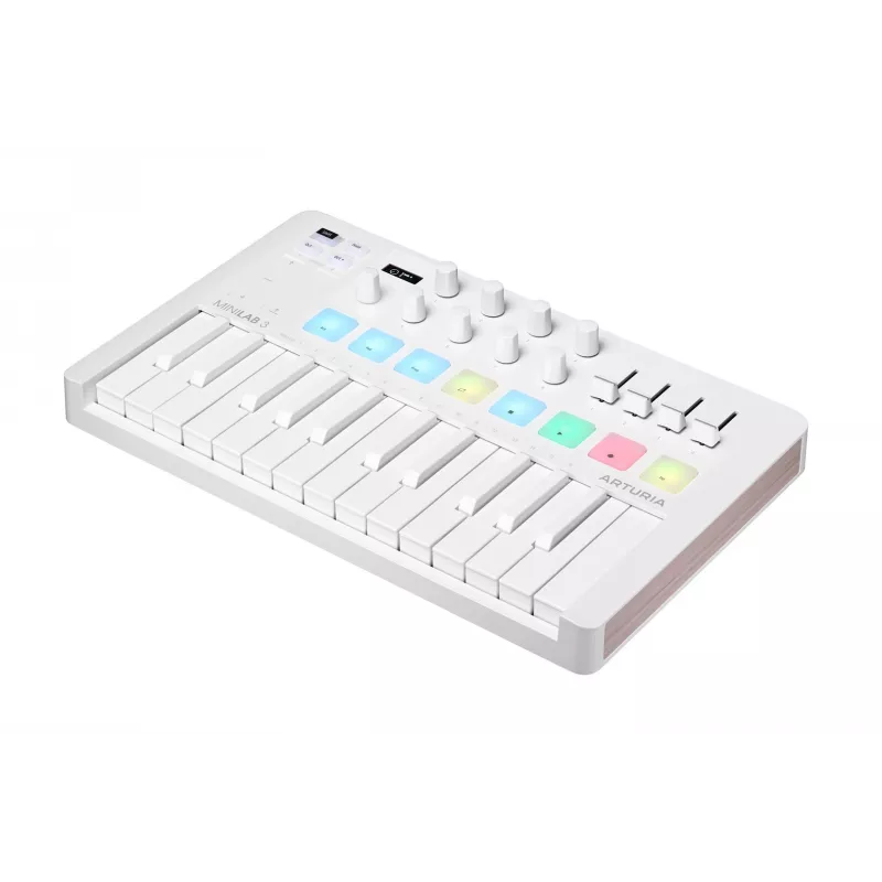Arturia MiniLab 3 - MIDI-bedieningstoetsenbord, wit