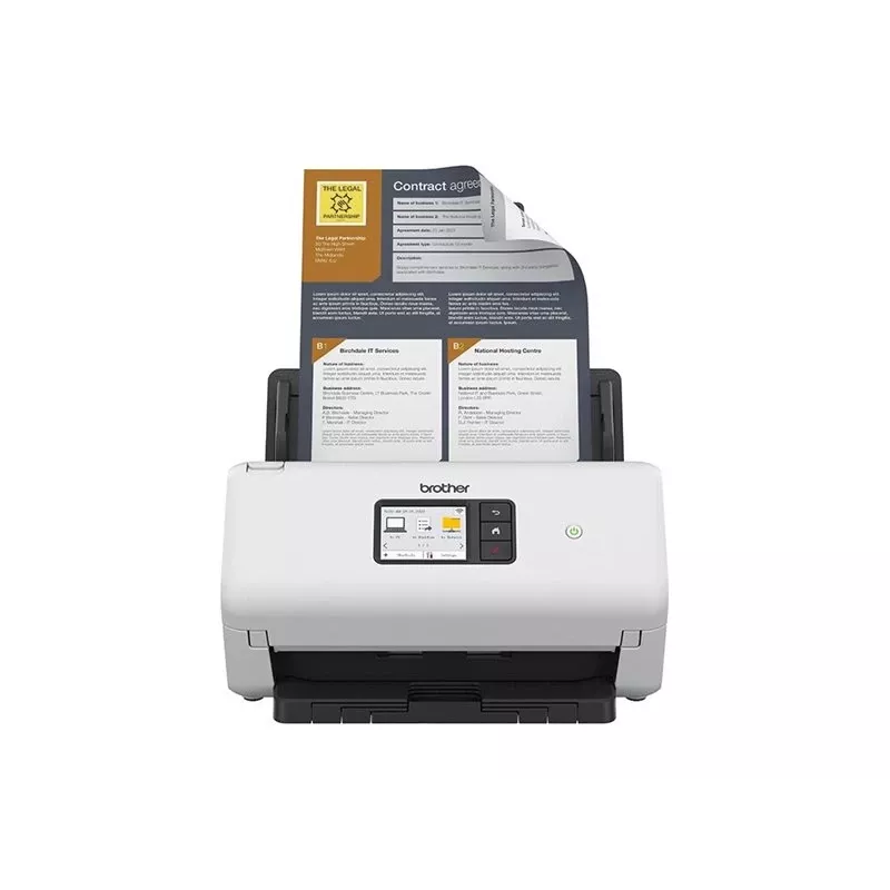 Documentscanner Brother ADS-4550WTC1 met duplex-scan en draadloze connectiviteit