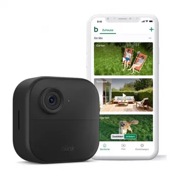 AMAZON (RING) Blink Outdoor 4 - netwerkbewakingscamera - buiten, binnen - weerbestendig - kleur (dag/nacht) - 1080p - audio - draadloos - Wi-Fi (B0B1N5RL1Q)