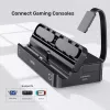 Handheld-gameconsole dockstation Unitek G1002F01 — USB-dockaansluiting, zwart