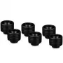 Thermal Grizzly DeltaMate Compression Fitting ST16, messing G1/4, zwart, 6-pack (TG-DM-FIT-6001)