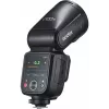 Flitser Godox V100‑N voor Nikon — draagbare TTL-li‑ion opzetflitser