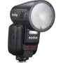 Flitser Godox V100‑N voor Nikon — draagbare TTL-li‑ion opzetflitser
