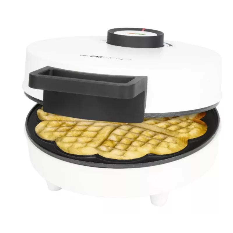 Clatronic WA 3832 hartvormig wafelijzer, wit
