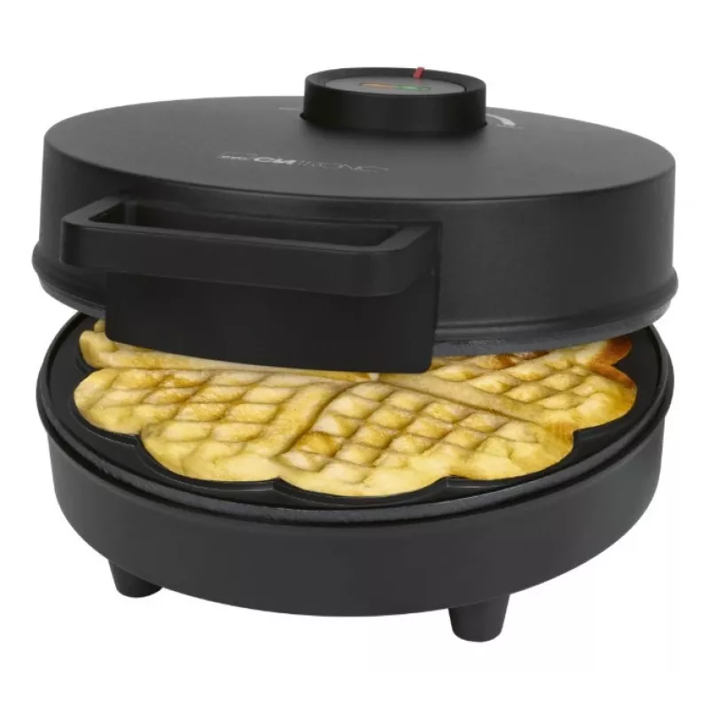 Clatronic WA 3832 hartvormig wafelijzer, zwart