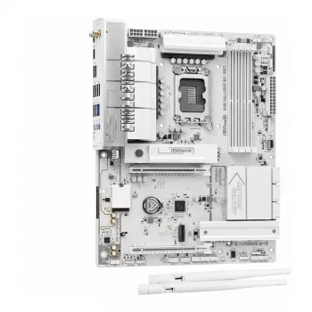 MicroATX-moederbord ASRock B850M Challenger WiFi DDR5 AM5, wit — DDR5, AM5-socket, Wi-Fi