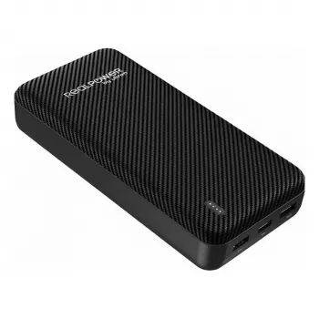 RealPower PB-20000 SSB powerbank 20.000 mAh vastestofbatterij zwart