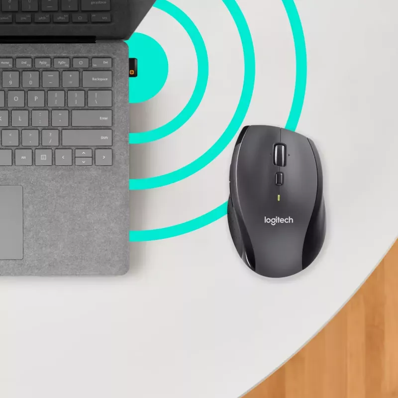 Logitech Marathon M705 muis draadloos USB zwart