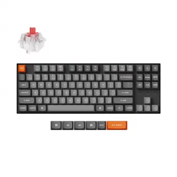 Keychron K8 Max toetsenbord universeel USB RF draadloos Bluetooth zwart 80% mechanisch