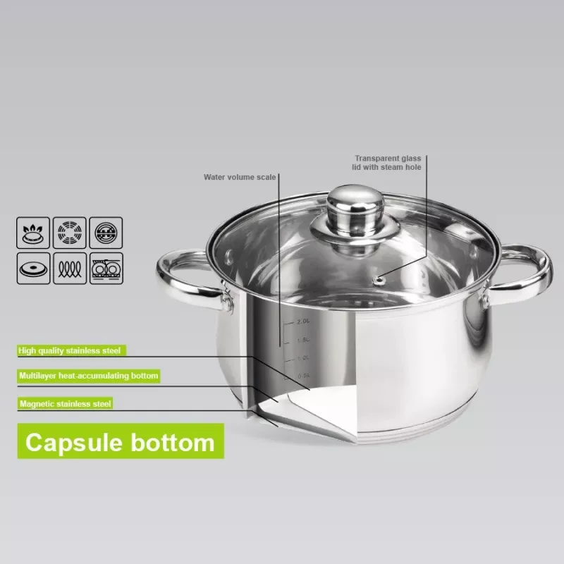 Pannenset Maestro MR-2020-6XL — 6-delige pannenset
