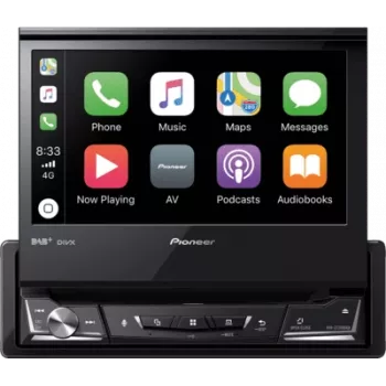 AVH-Z7200DAB, zwart, 1 DIN, CD, DVD, MOSFET, AAC, FLAC, MP3, WAV, WMA, JPEG