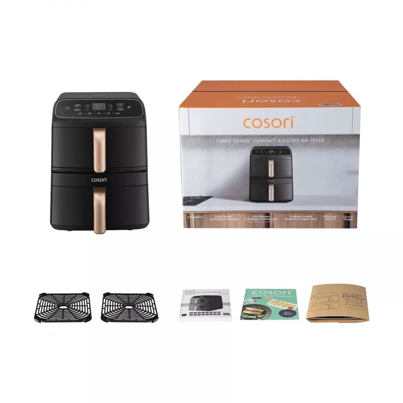 Heteluchtfriteuse Turbo Tower Compact 8,6 L COSORI