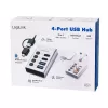 Hub USB 3.2 Gen 1, 4 poorten, USB-A/C, aan-/uitschakelaar