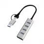 Hub USB 3.0 4-poorts USB-A 5 Gbit/s