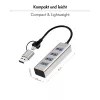Hub USB 3.0 4-poorts USB-A 5 Gbit/s