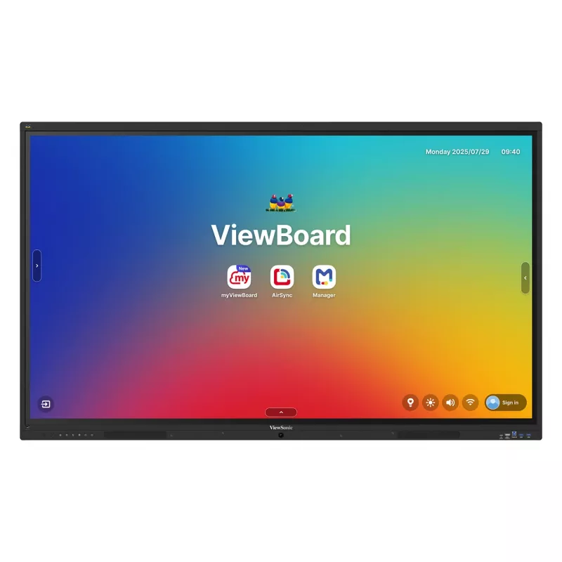 ViewBoard 41-serie touchscreen 75 INCH UHD, Android 16 EDLA, IR 450 nits, 2x20W + sub 15W + 8-array-microfoon, 3 x USB-C 8/128GB, 8-core C